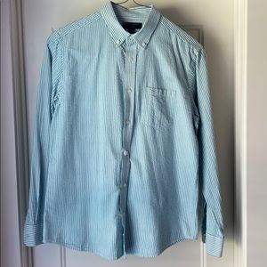 Seersucker Banana Republic Dress Shirt